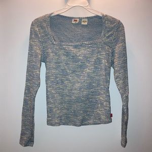 Levi's Blue Square Neckline Longsleeve